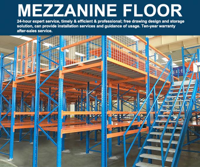 Turkish Racking Yüksek Çelik Yapı Mezanin Zemini, Çok Katlı Mezanin Zemini, Depo Raf ...