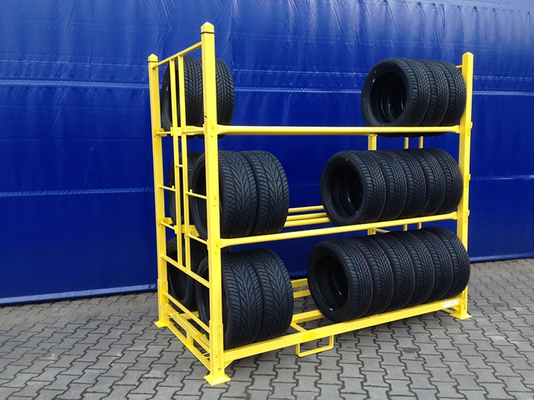Katlama 2m Metal Çelik Lastik Stilaj Racking Lastik Rack Depo Hafif Görevli Depo Racks 2