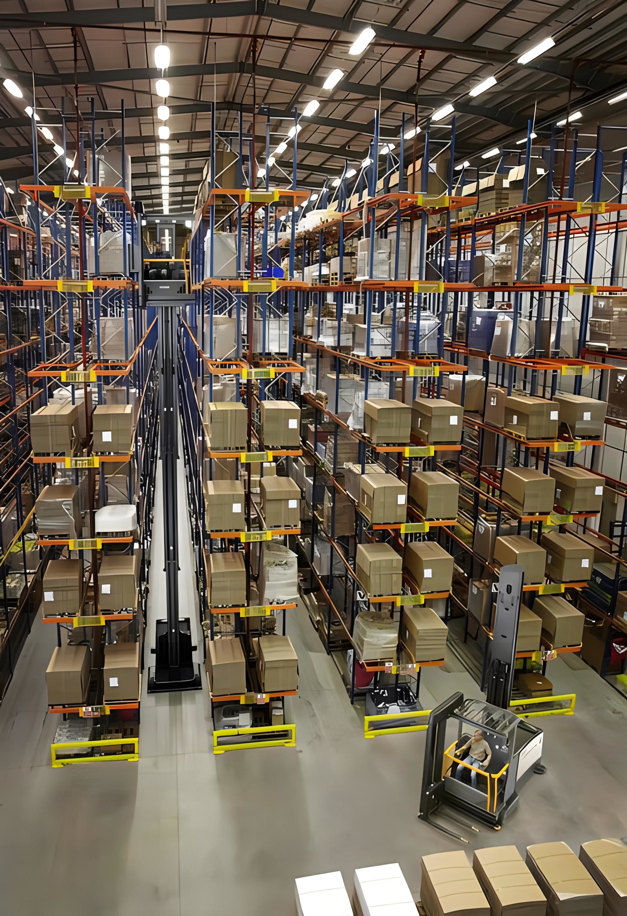 Turkish Racking Standart Çok Dar Geçit Pallet Racking Lojistik Depo Alanı Artırma Depo ...