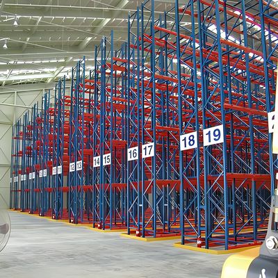Turkish Racking Standart Çok Dar Geçit Pallet Racking Lojistik Depo Alanı Artırma Depo ...